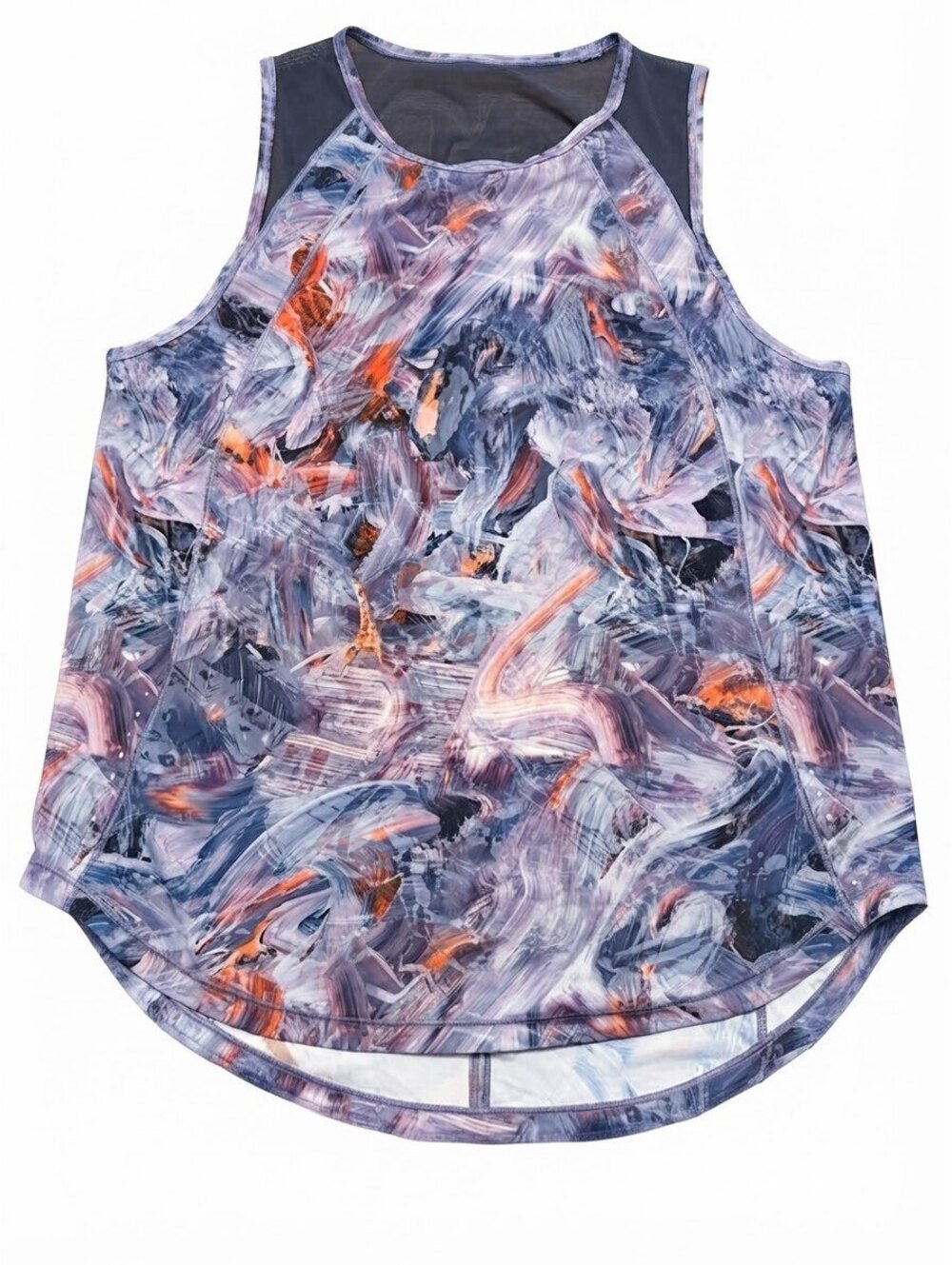Lululemon Abstract Brushstroke Mesh Back Tank Top Size 8/10 (See Measurements)